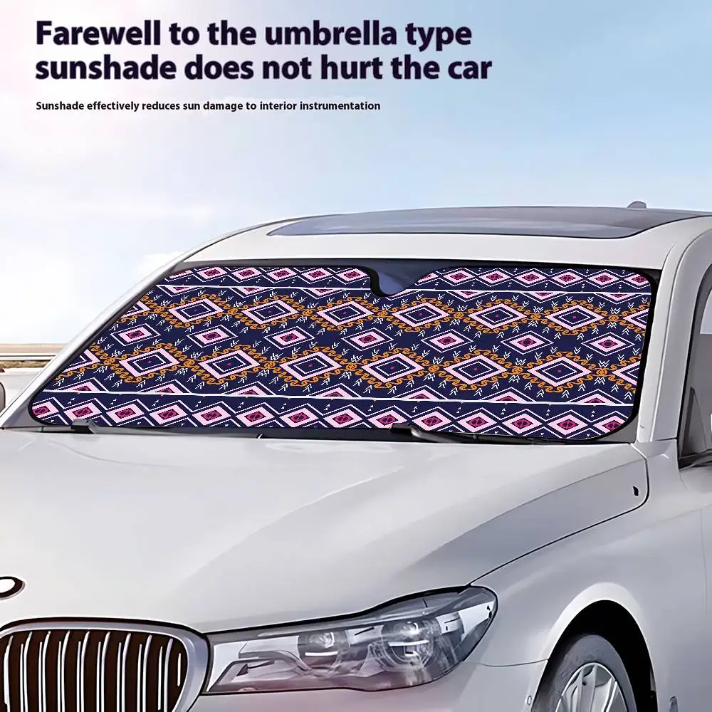 Автомобильный солнцезащитный козырек в этническом стиле - Фотография_2