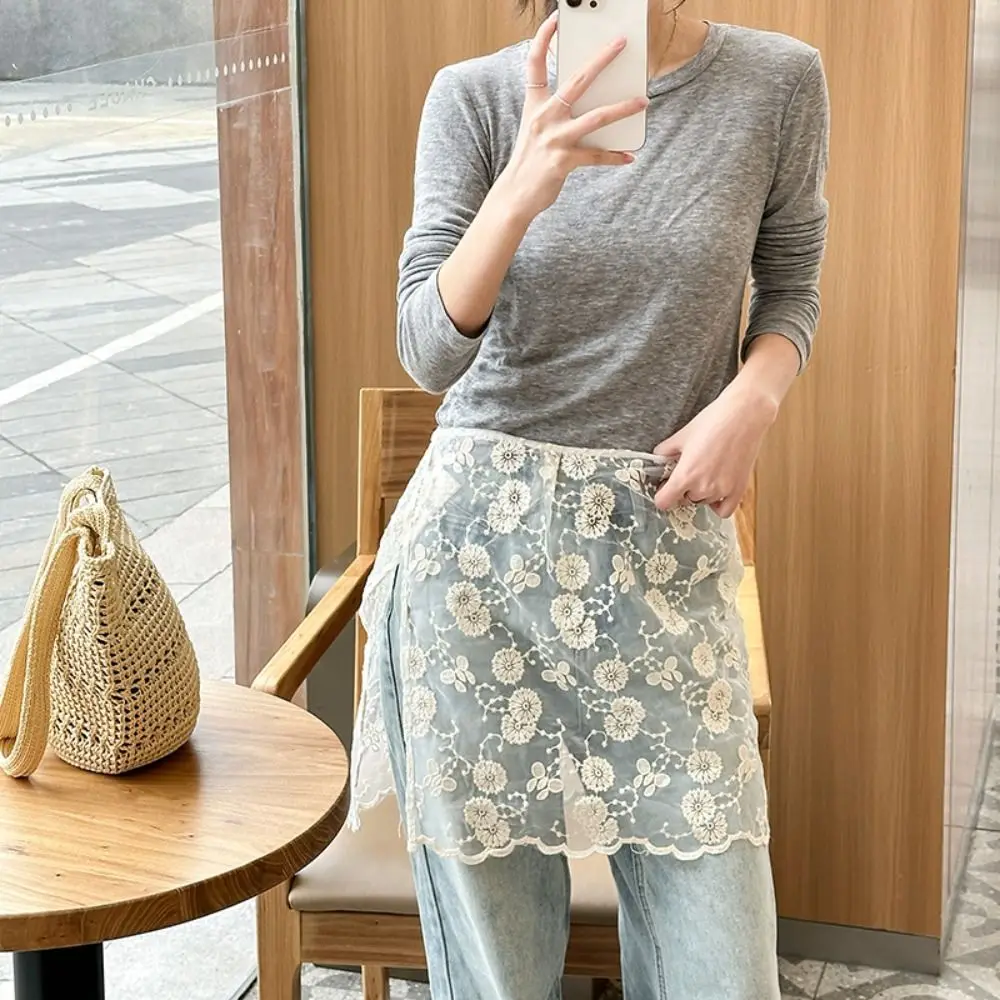 Мягкая милая кружевная полуюбка y2k