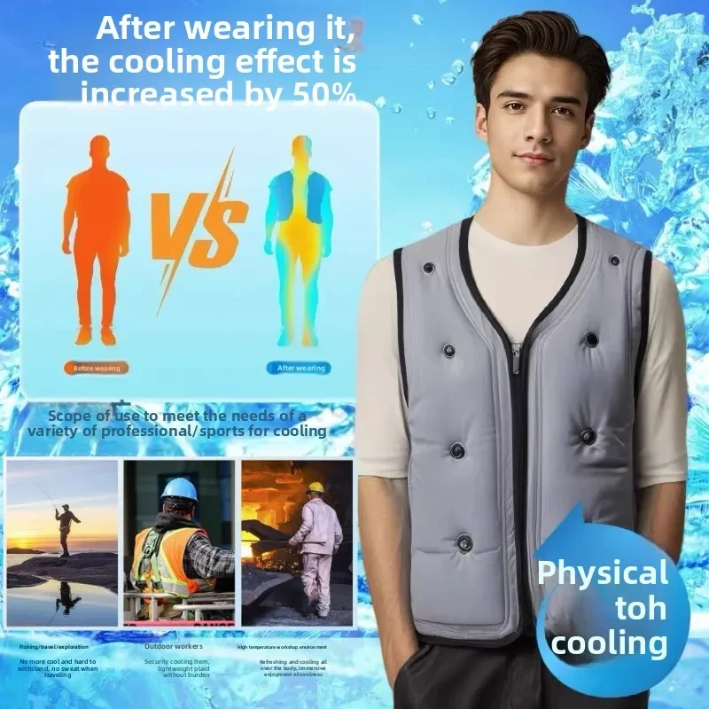 Ice cool -15 ℃   жилет мужской - Фотография_3