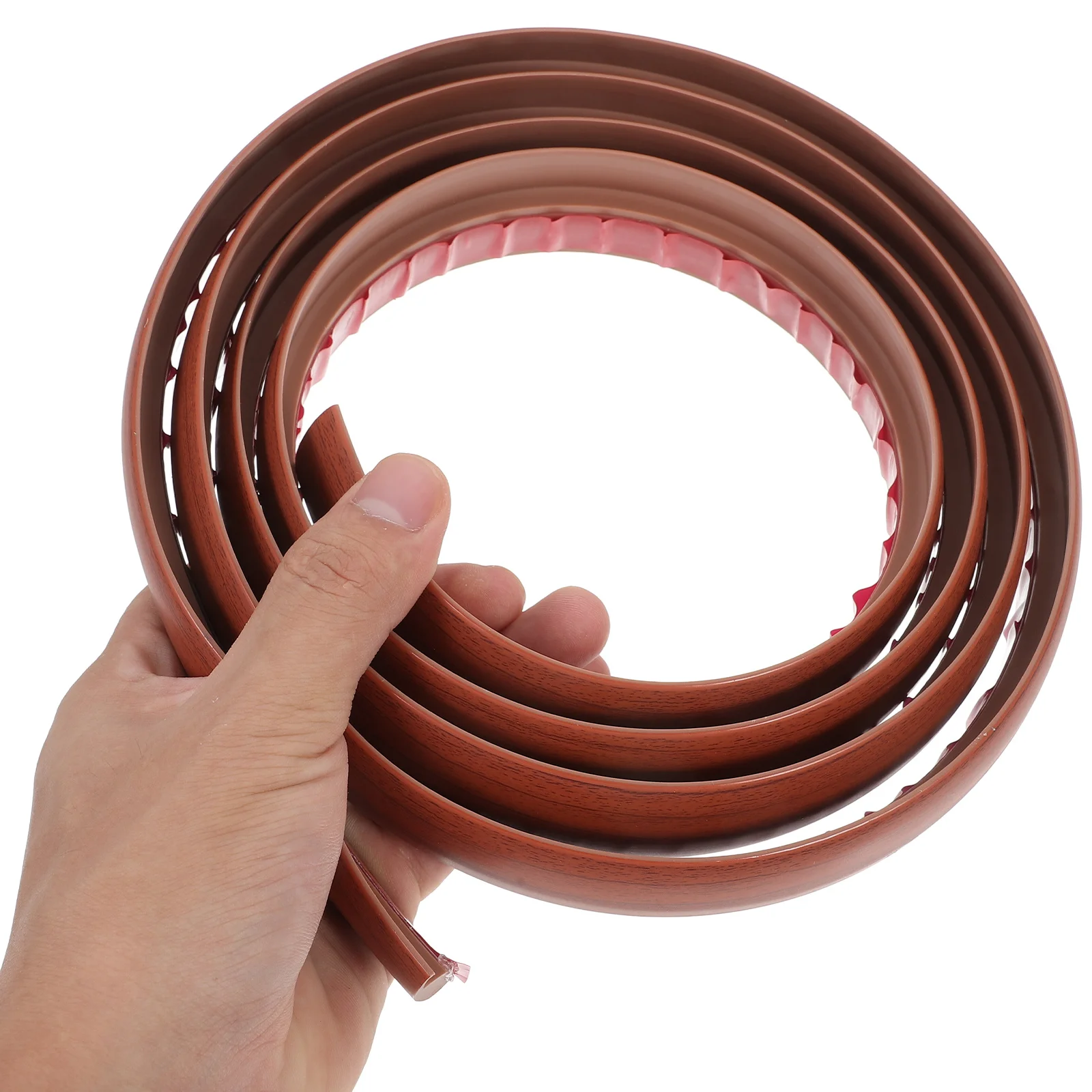 2 м самоклеящаяся переходная полоса для пола с красным деревянным зерном - Фотография_3