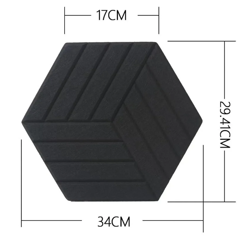 Шестиугольная самоклеящаяся звукопоглощающая панель - Фотография_4