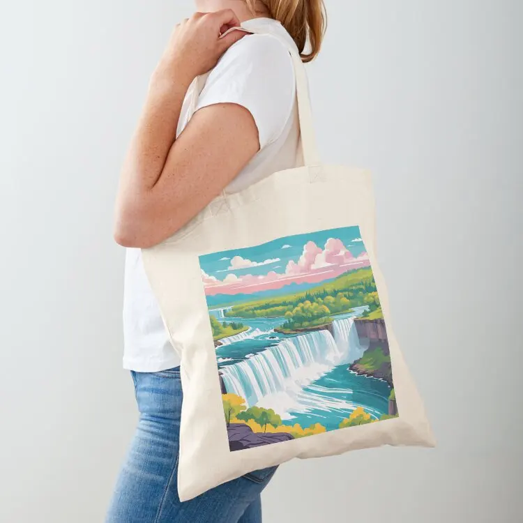 Niagara falls landscape tote bag