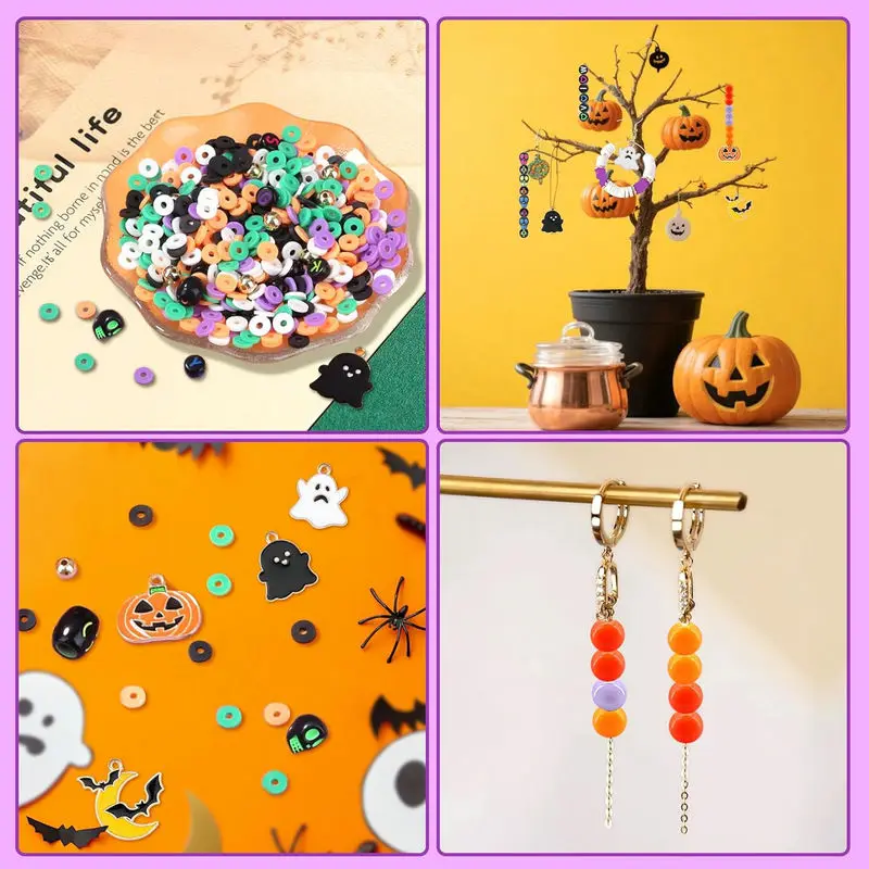 Набор глиняных бусин на хэллоуин - Фотография_6