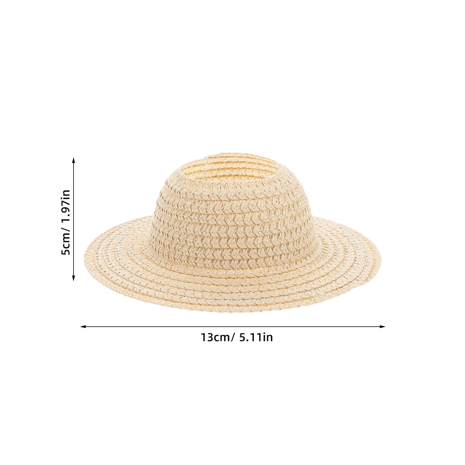 Соломенная шляпа с широкими полями 17 см - Фотография_2