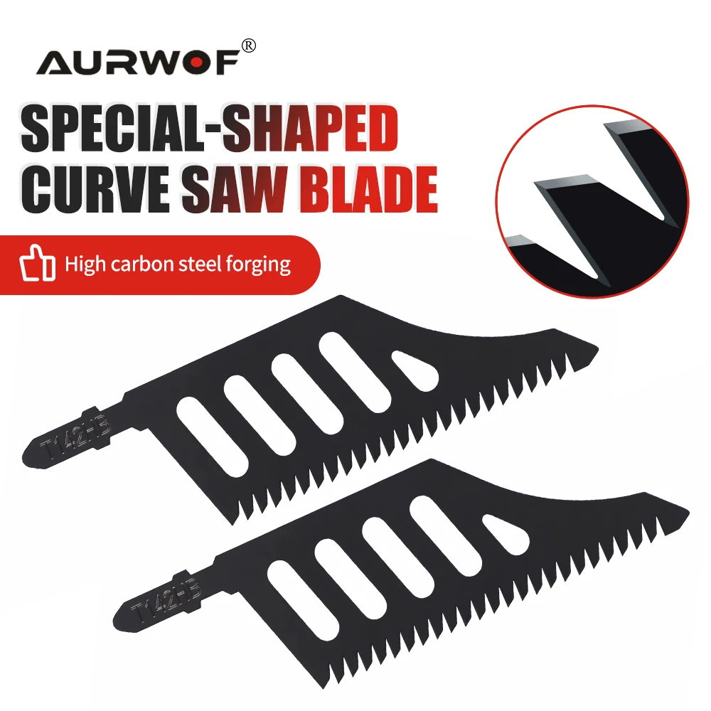 Aurwof изогнутое пильное полотно t142hb с т-образным хвостовиком