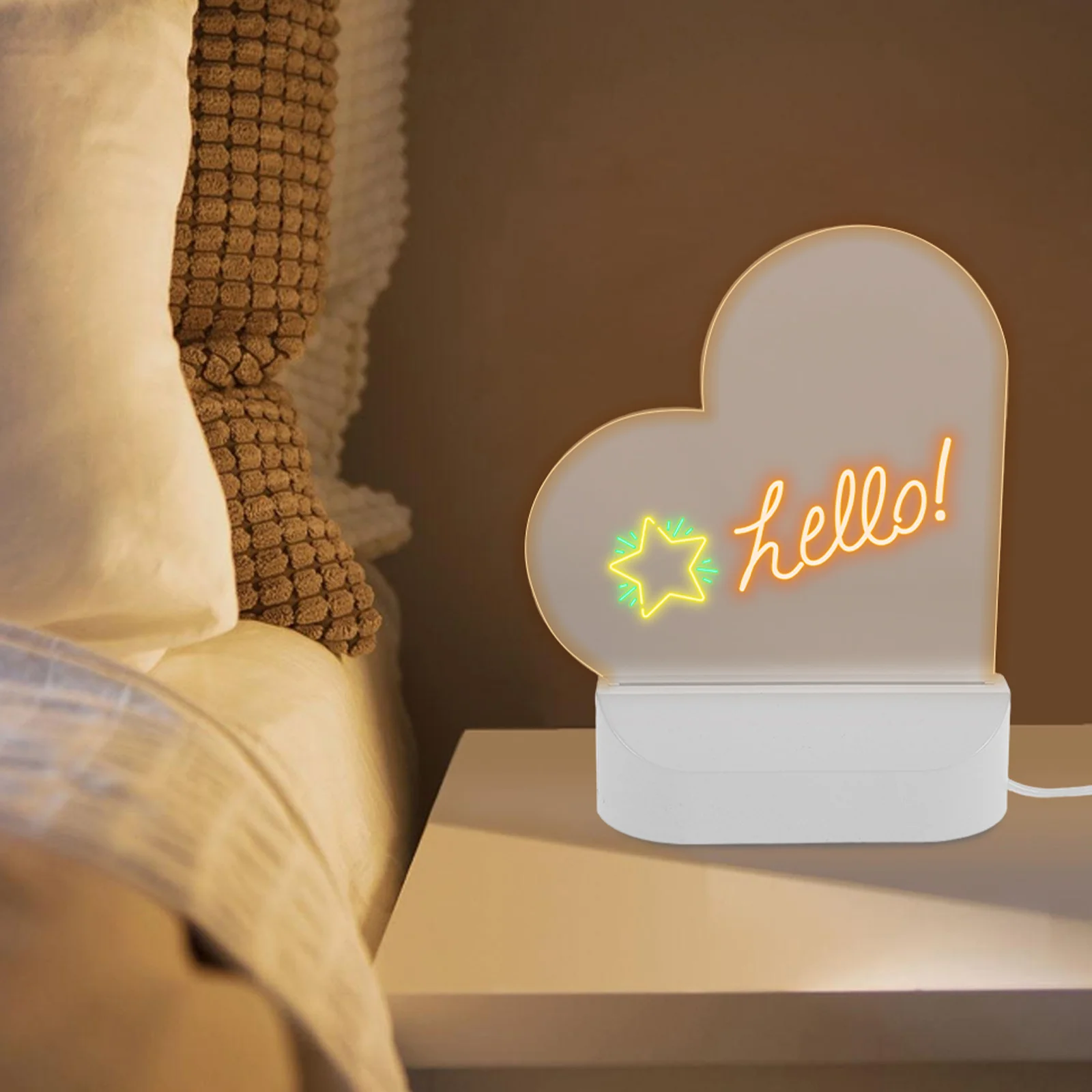 1 комплект, светодиодная светящаяся доска для заметок - Фотография_4