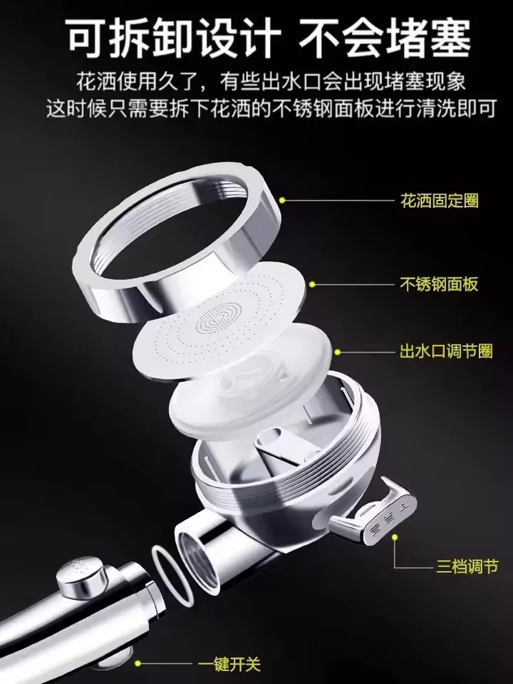 Набор насадок для душа высокого - Фотография_4