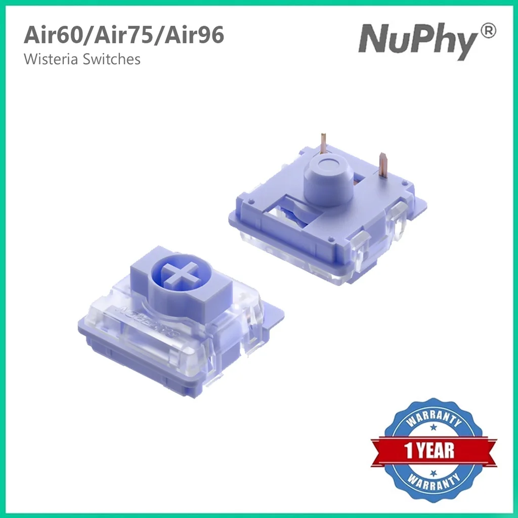 Низкопрофильные переключатели nuphy gateron wisteria (t55) (100 шт