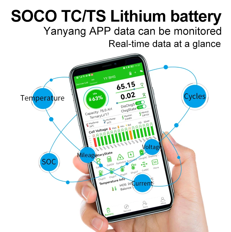 Для super soco ts tc tcmax аккумулятор - Фотография_5