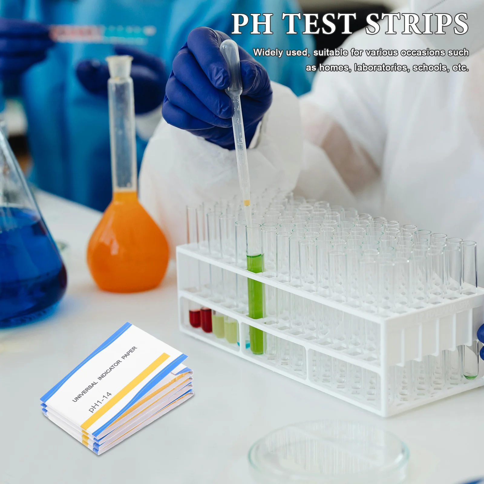Универсальные тест-полоски для ph 0-14 - Фотография_6