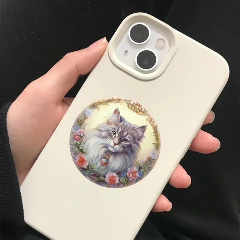 Kawaii лесной кот пвх наклейка - Фотография_5
