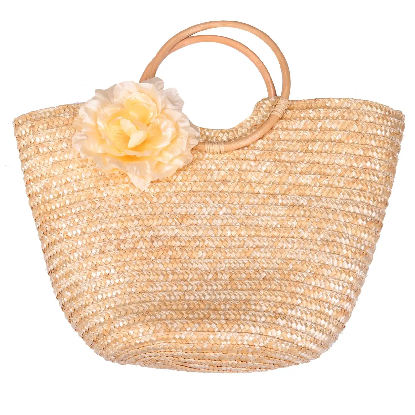 Abqr женская соломенная сумка с цветочным плетением - Фотография_4