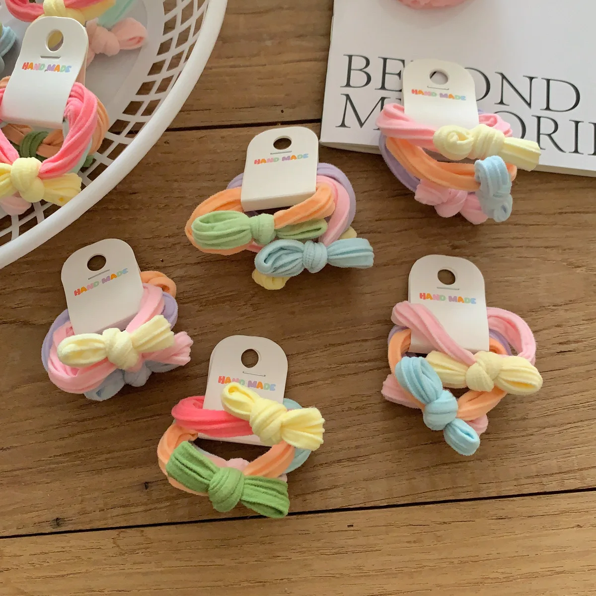 Милые однотонные заколки для волос с бантом для маленьких девочек - Фотография_3