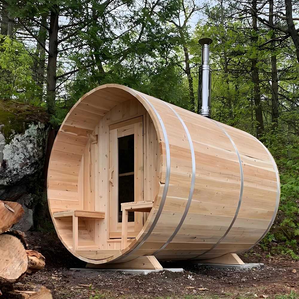 Индивидуальная традиционная уличная сауна для двух человек в форме ванны