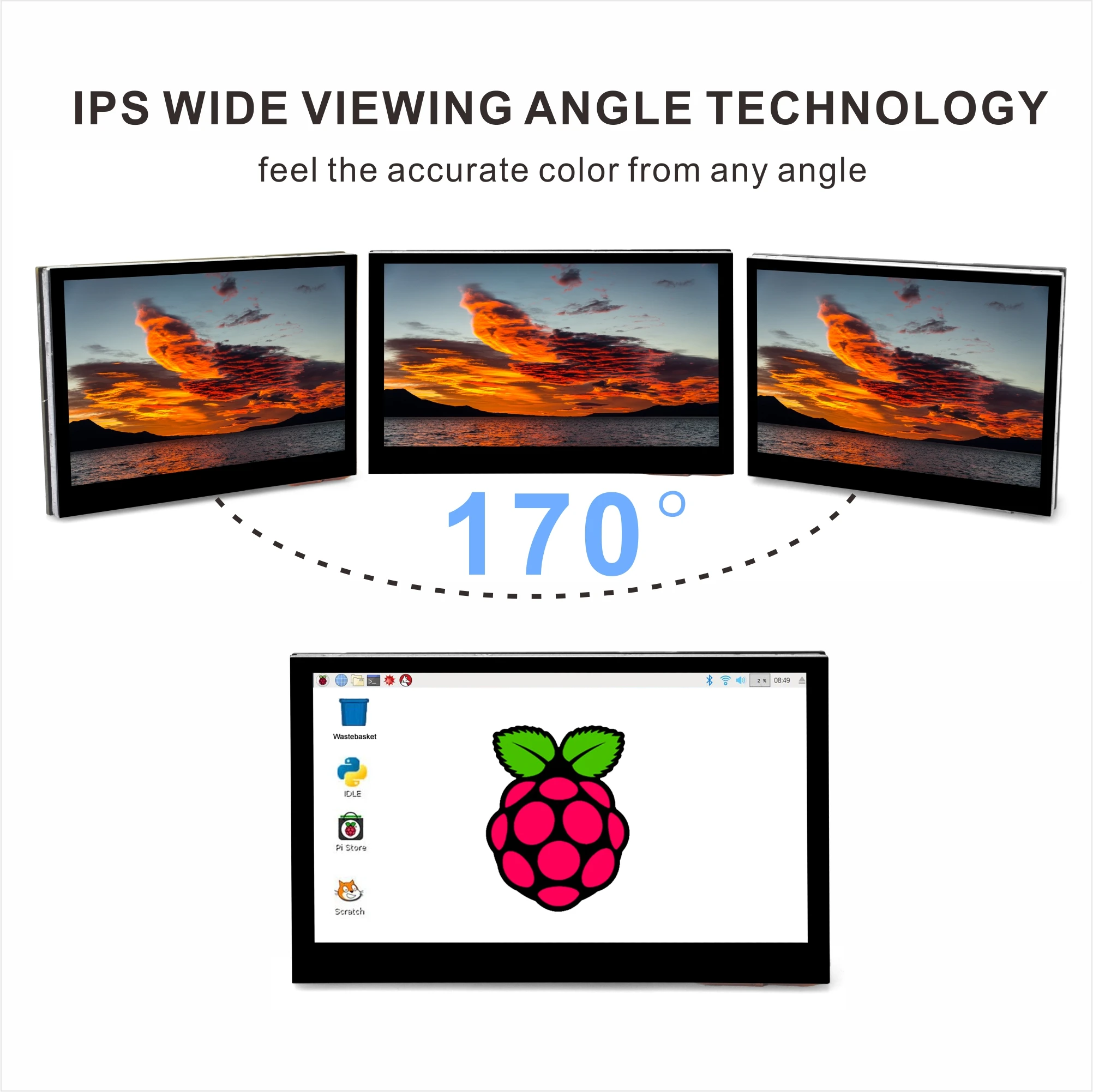 Osoyoo 4,3 дюйма ips lcd емкостный - Фотография_4
