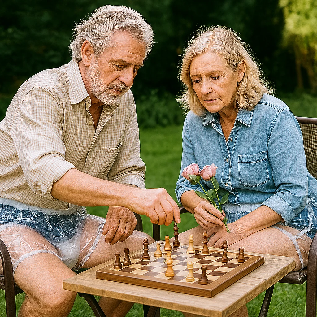 Однотонные водонепроницаемые подгузники для взрослых - Фотография_5