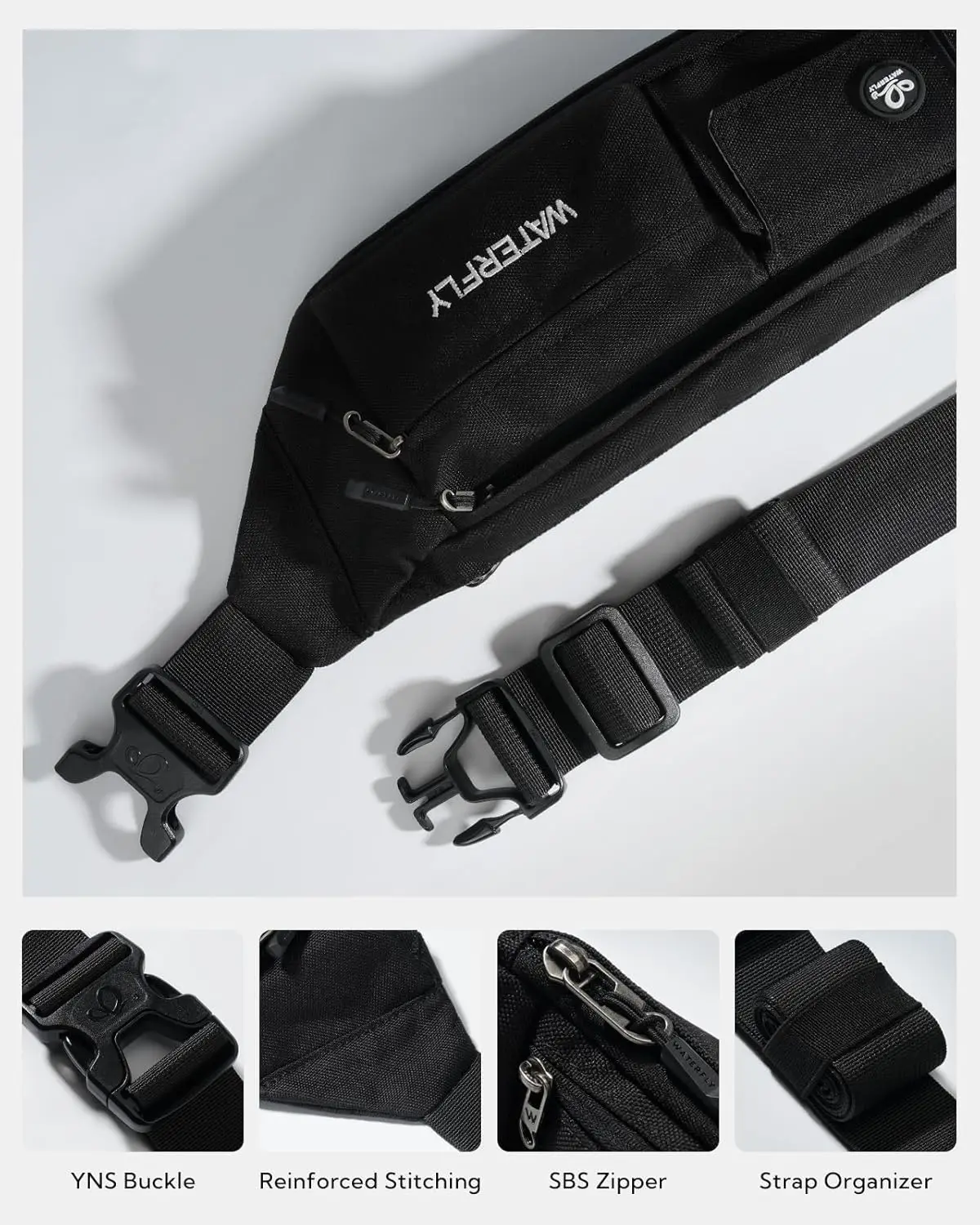 Маленькая поясная сумка через плечо waterfly - Фотография_5