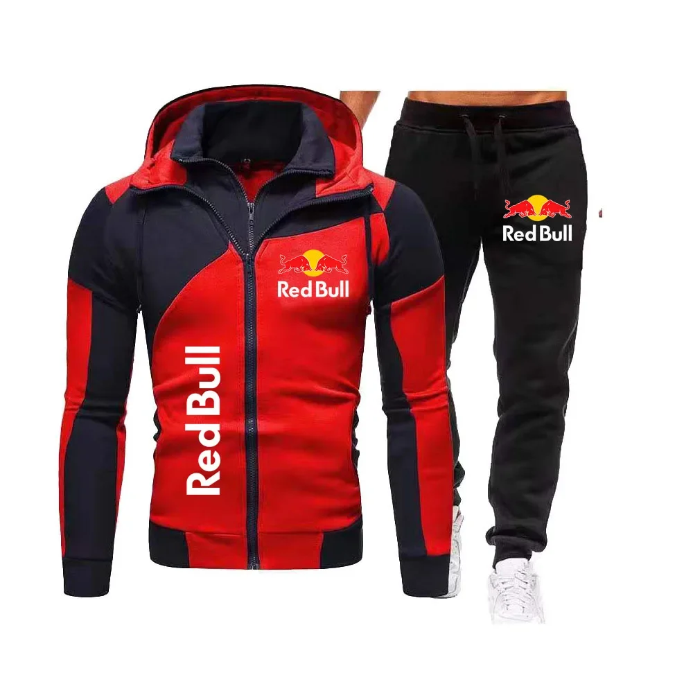 Мужской модный свитер с капюшоном red bull