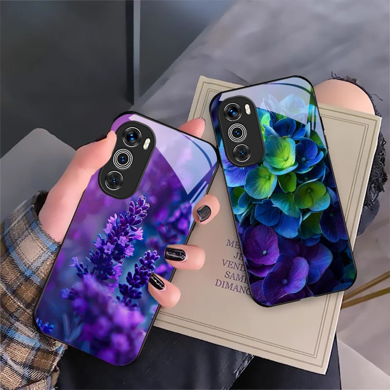 Фиолетовый узор тюльпана для motorola