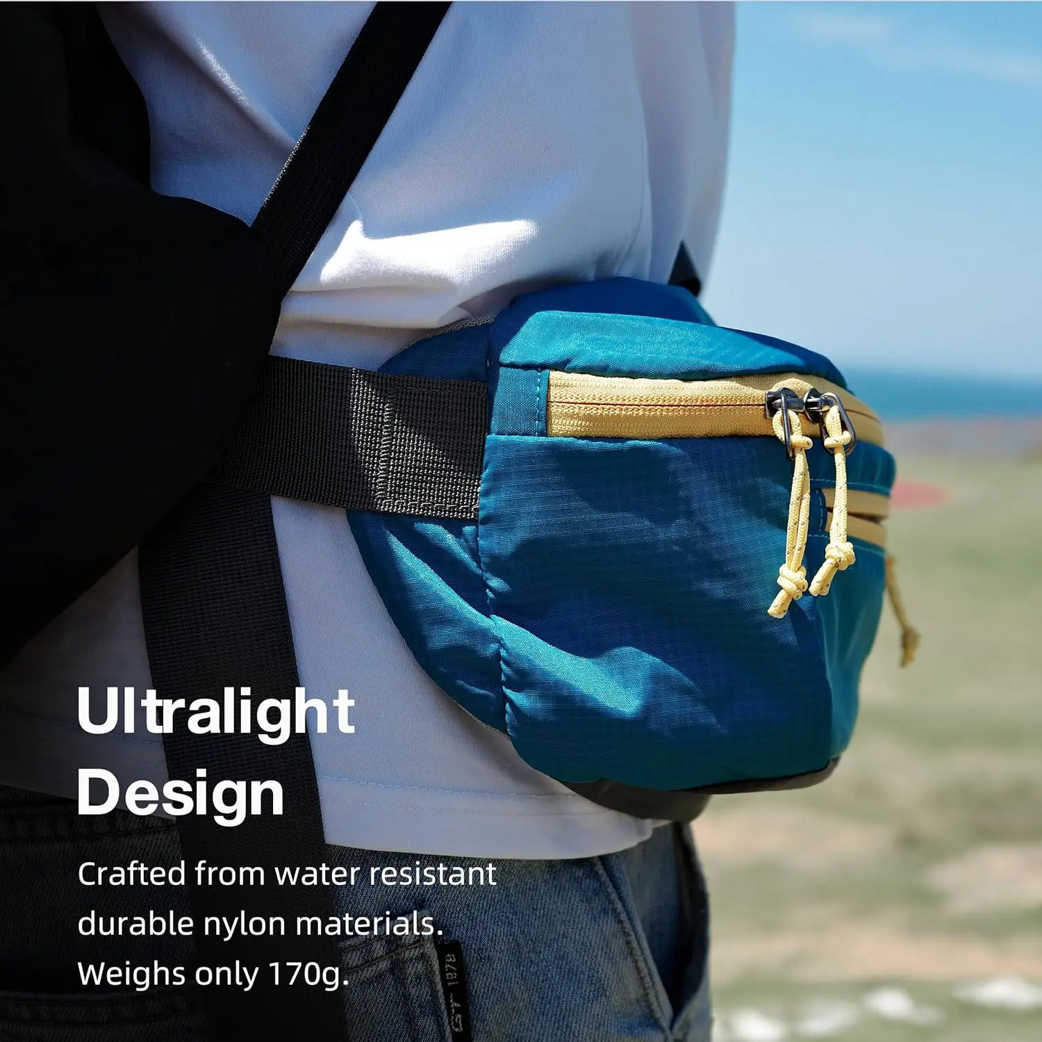 Сверхлегкая дорожная поясная сумка объемом 3 л - Фотография_5