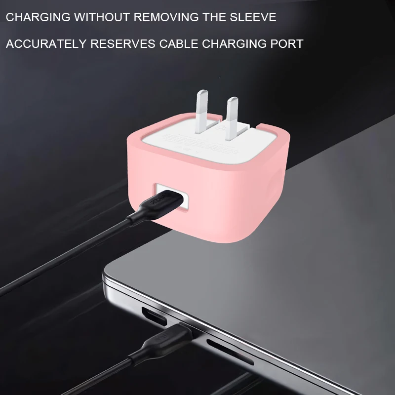 Силиконовый защитный чехол для адаптера питания apple 40 вт usb-c - Фотография_6