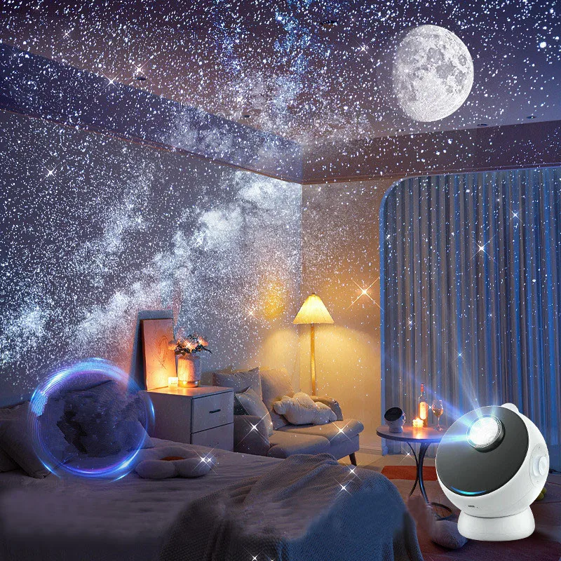 Улучшенный 3d визуальный беспроводной проектор galaxy star - Фотография_2