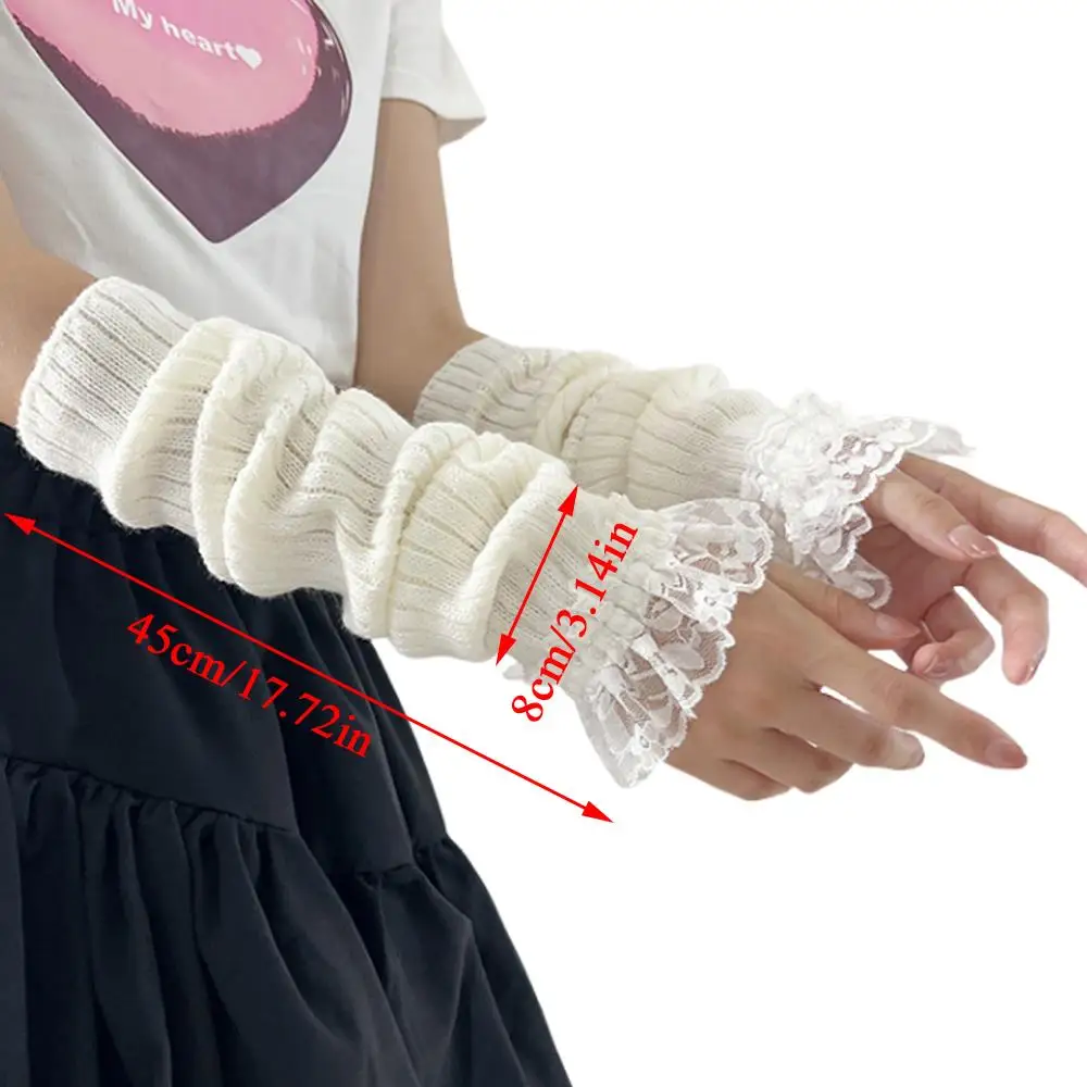 Черно-белые перчатки с половиной пальца - Фотография_6