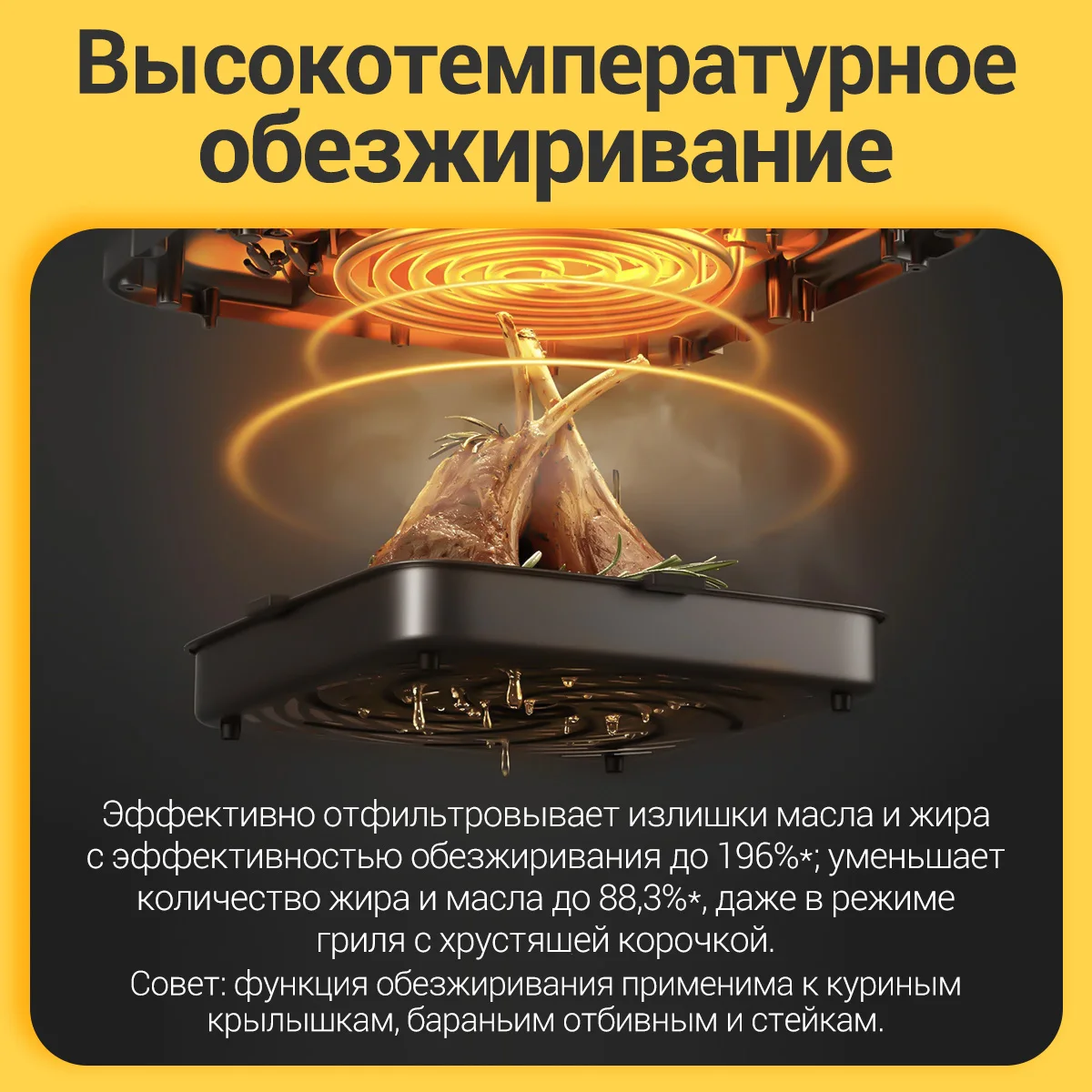 Аэрогриль фритюрница xiaomi mijia smart air fryer 6 - Фотография_3