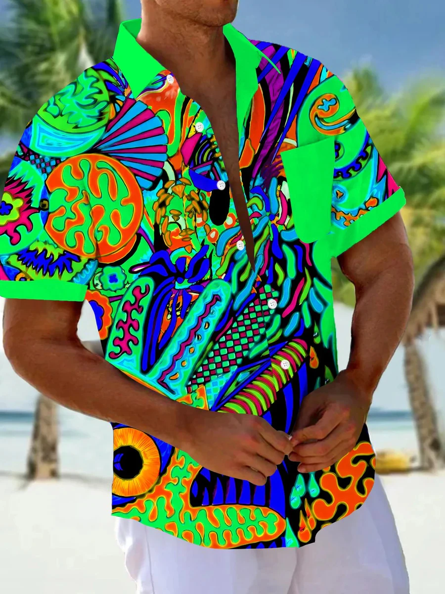 Мужская рубашка с коротким рукавом - Фотография_3