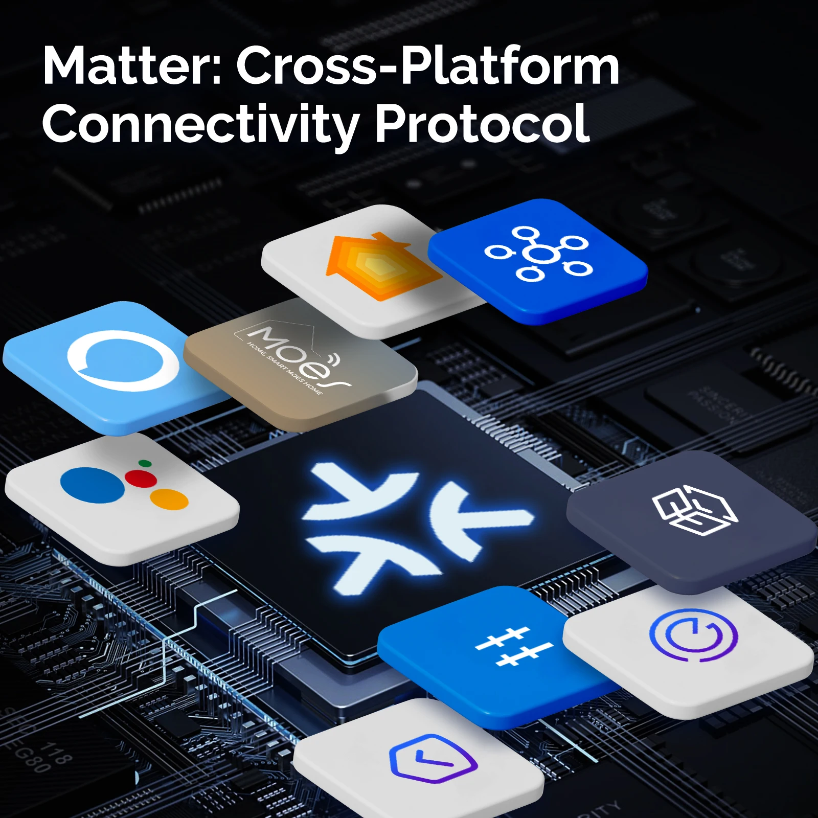Moes tuya matter wifi smart вогнутая - Фотография_2