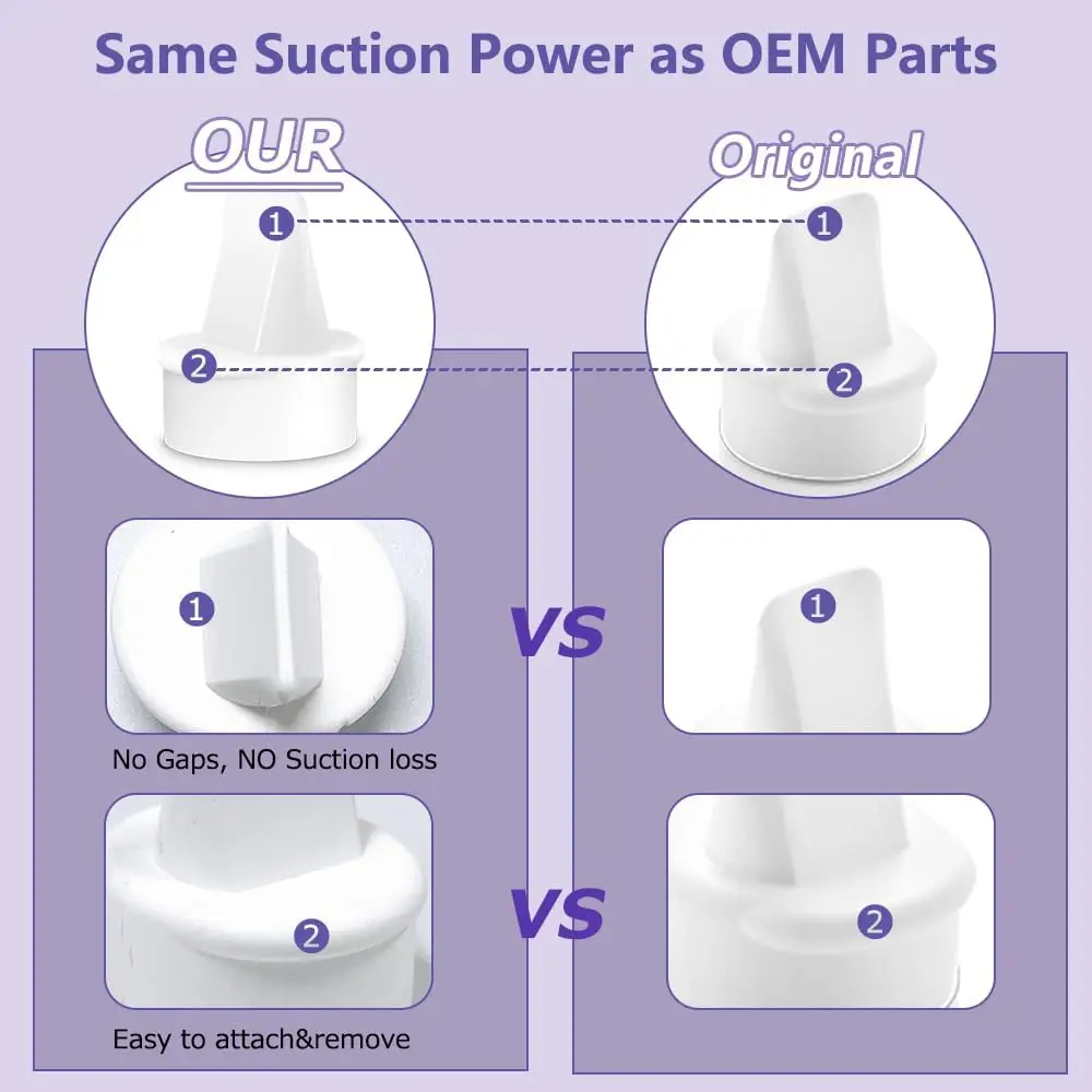 Duckbill valves compatible with lansinoh pumps parts and hand pump - Фотография_5
