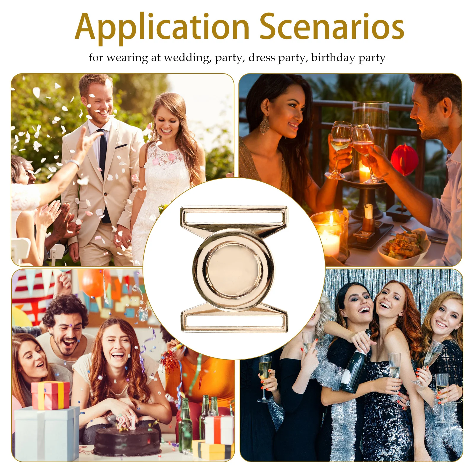 Металлическая пряжка для платья