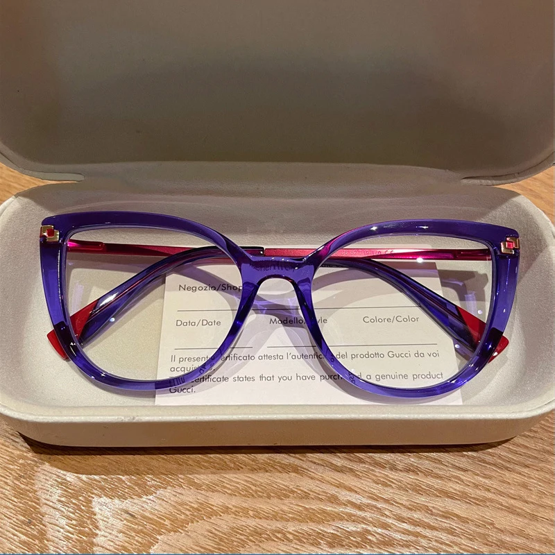 Clloio фотохромные очки «кошачий глаз» с защитой от синего света - Фотография_2