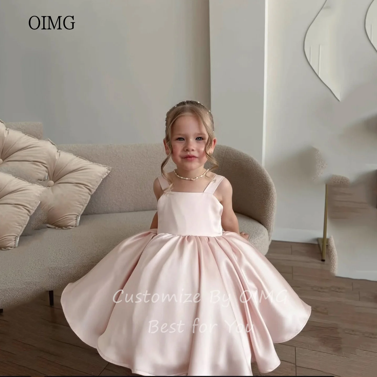 Oimg милое розовое платье трапециевидной - Фотография_5