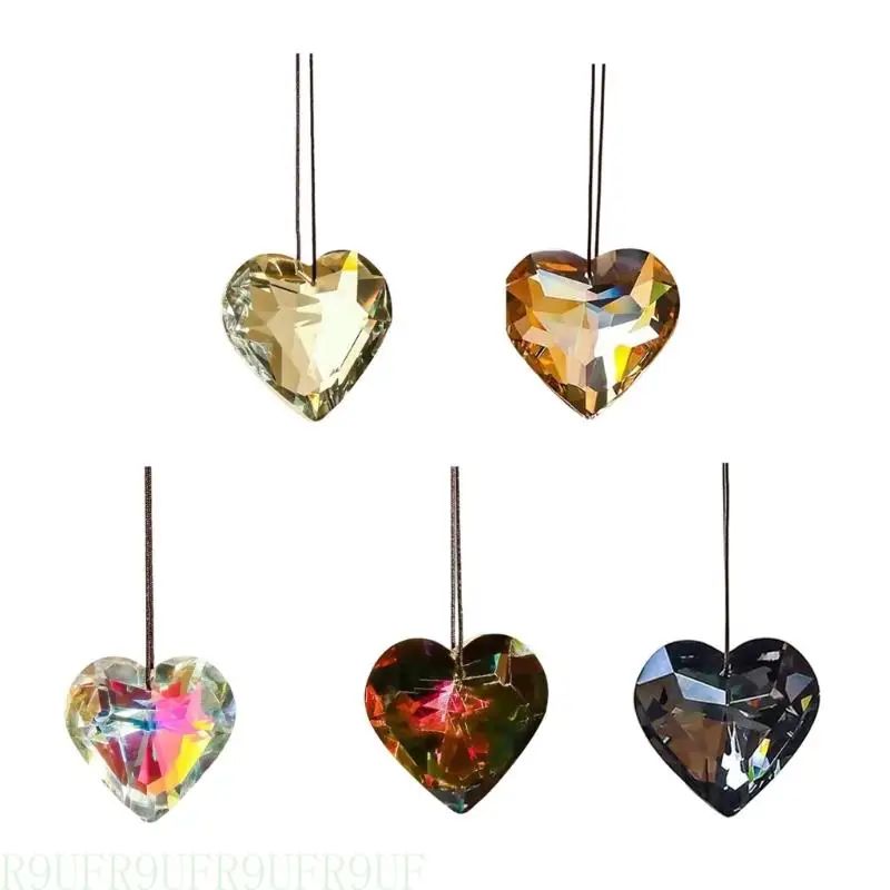 R9uf rainbow sun catcher love heart