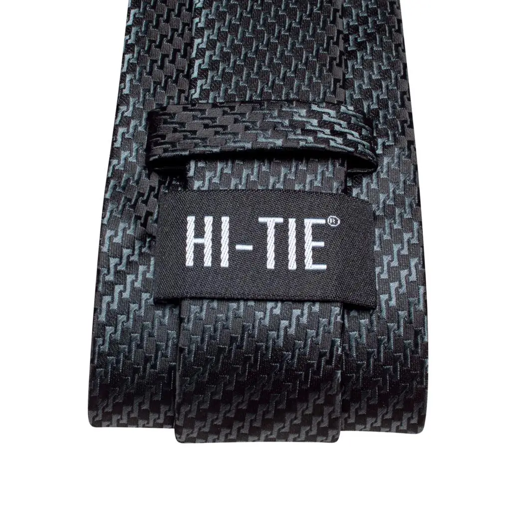Hi-tie дымчатый серый шелковый - Фотография_5