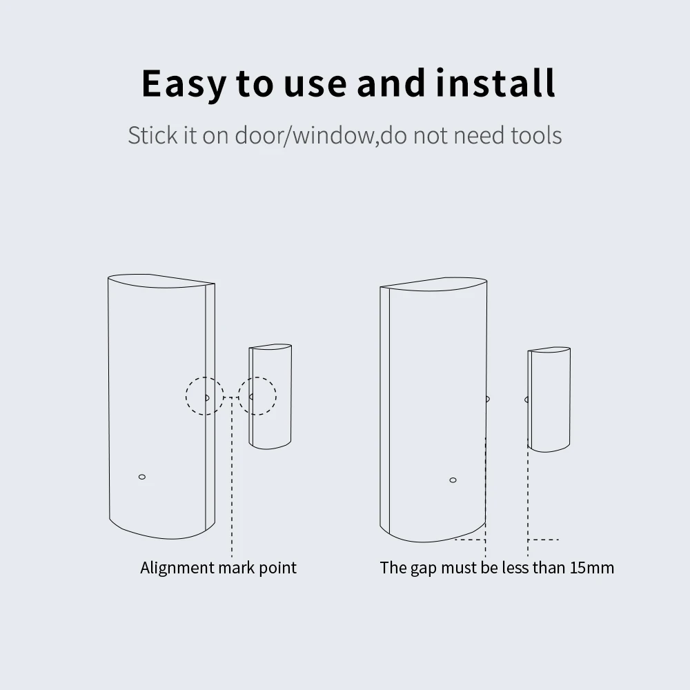 Умный датчик двери и окна tuya wi-fi - Фотография_3