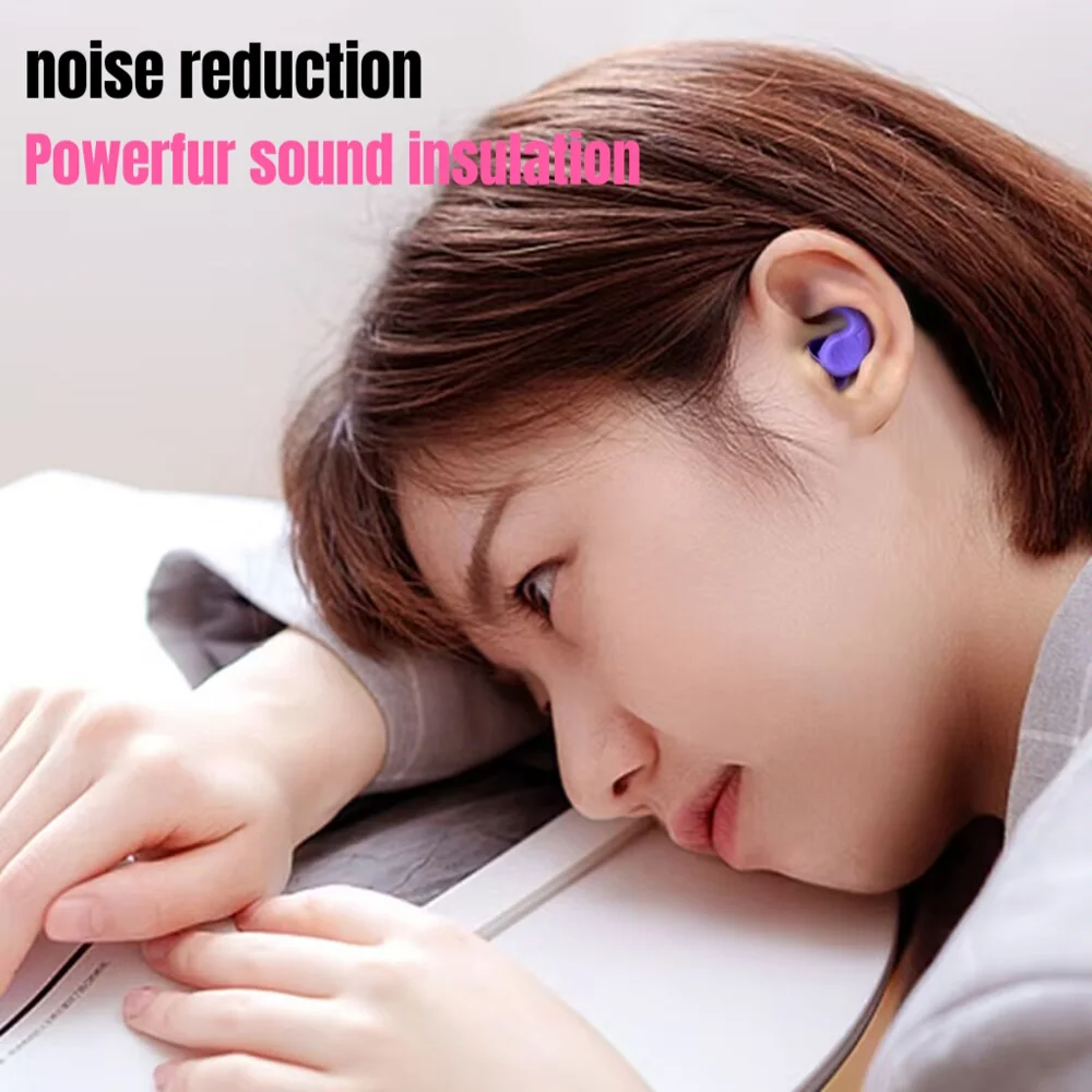 Мягкие силиконовые беруши звуконепроницаемые затычки для сна - Фотография_5