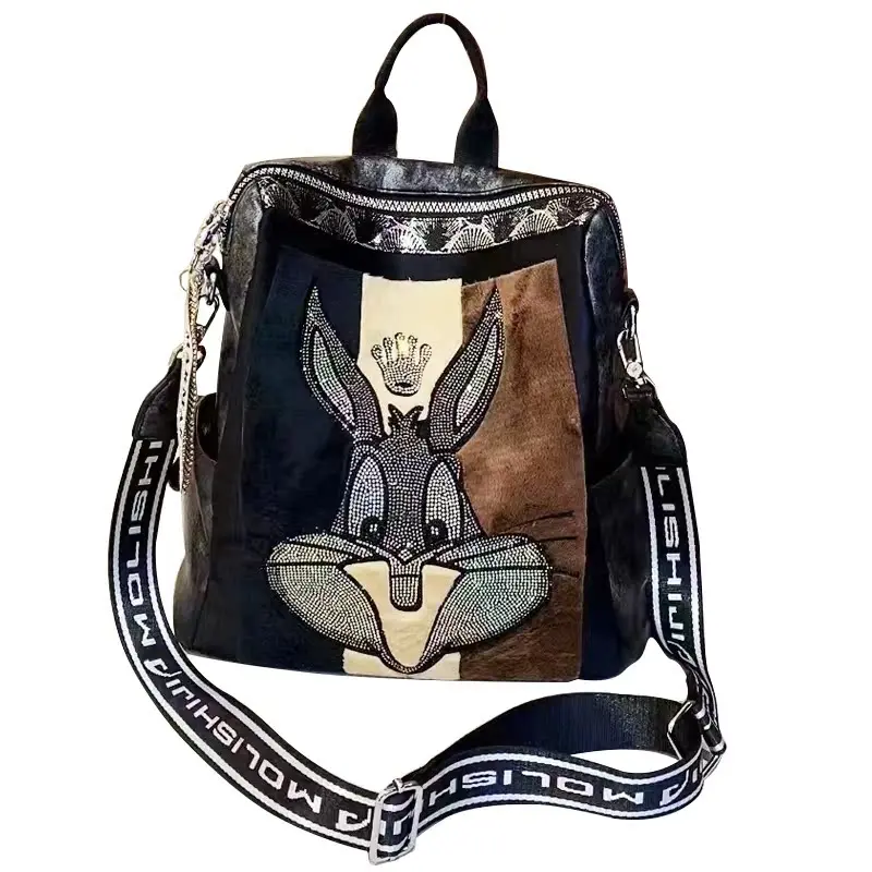 Модный женский рюкзак украшенный - Фотография_5