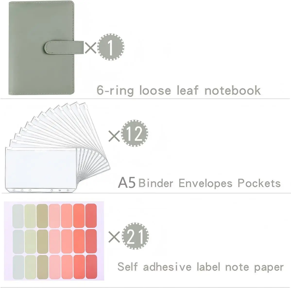 Новый кожаный органайзер-планировщик бюджета формата а5 с 12 шт - Фотография_3