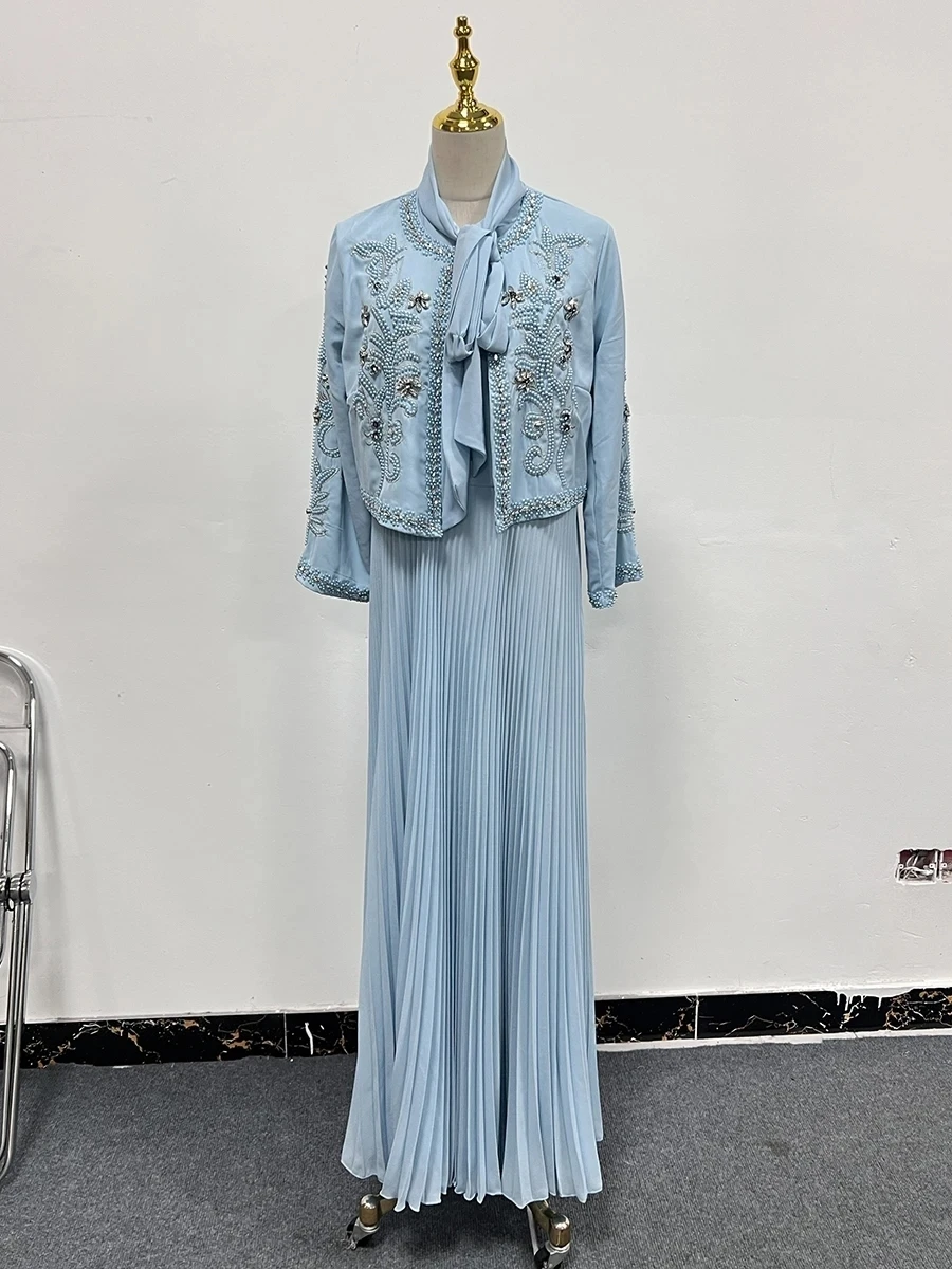Twotwinstyle однотонный элегантный комплект из двух предметов для женщин - Фотография_5