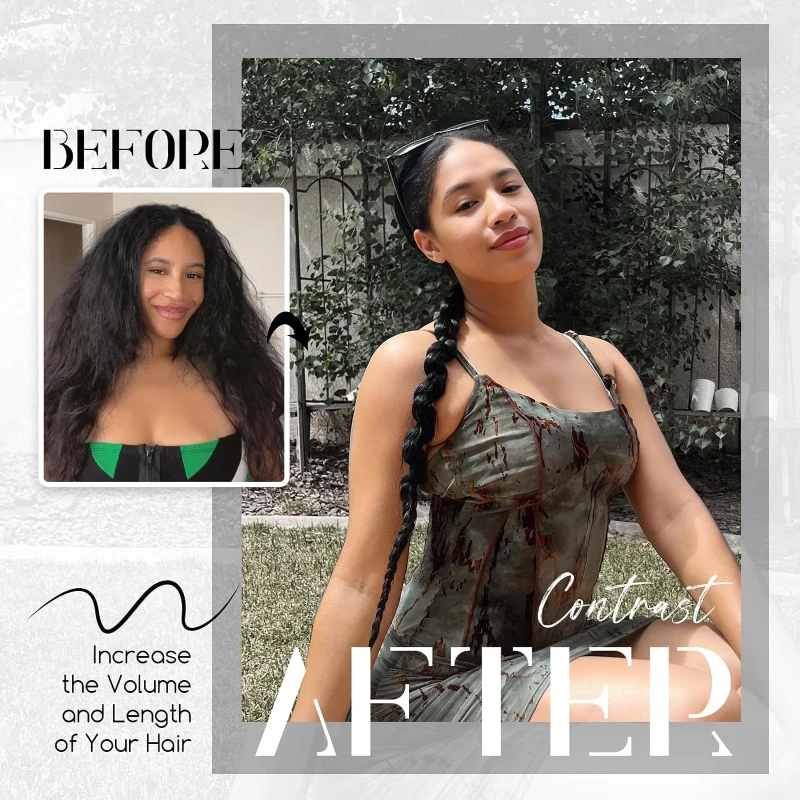 Модные плетеные волосы для наращивания - Фотография_3