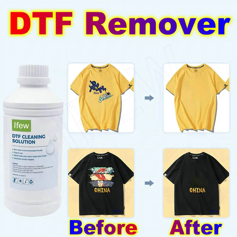 Dtf print remover sticker liquid