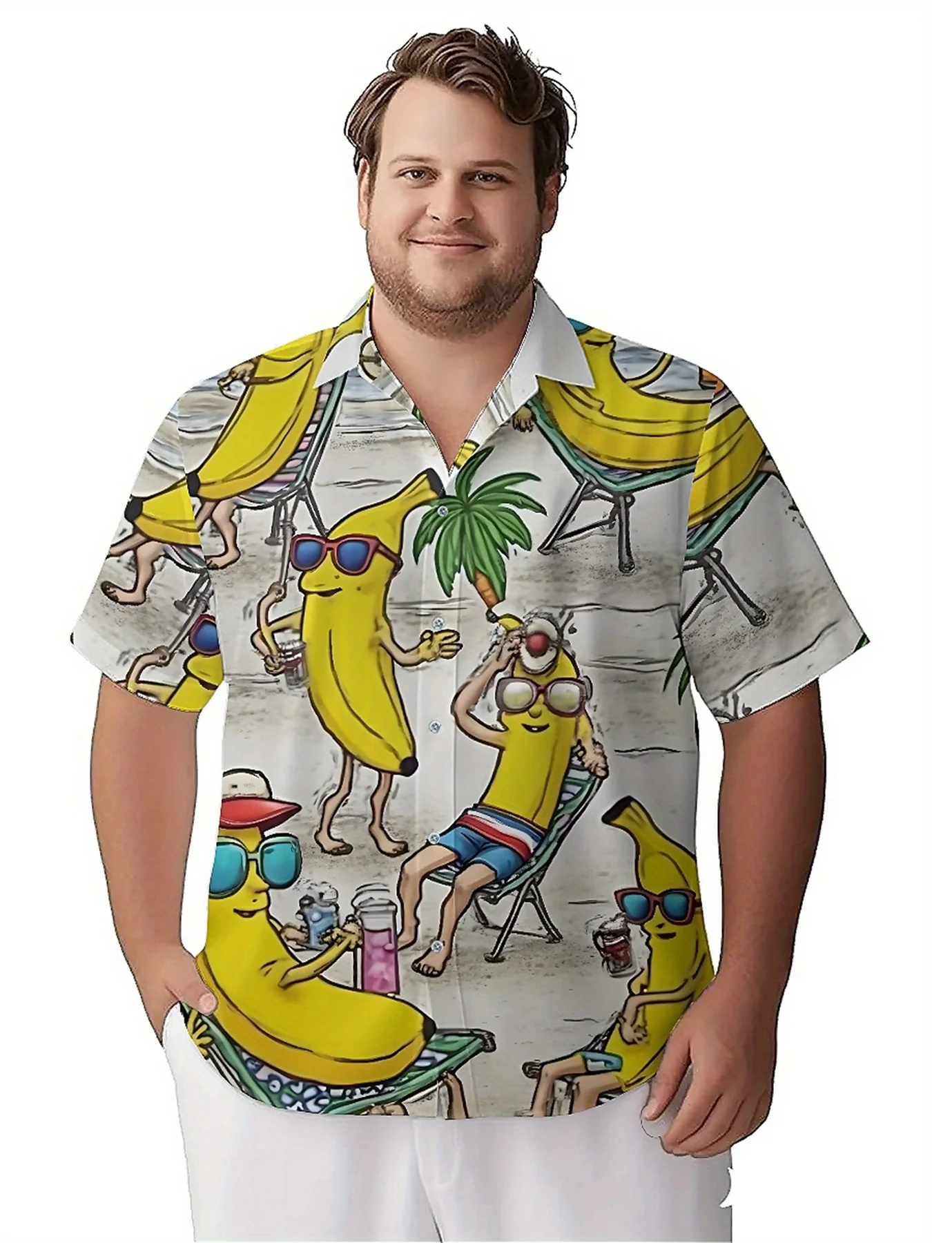 Мужские гавайские рубашки больших размеров - Фотография_5