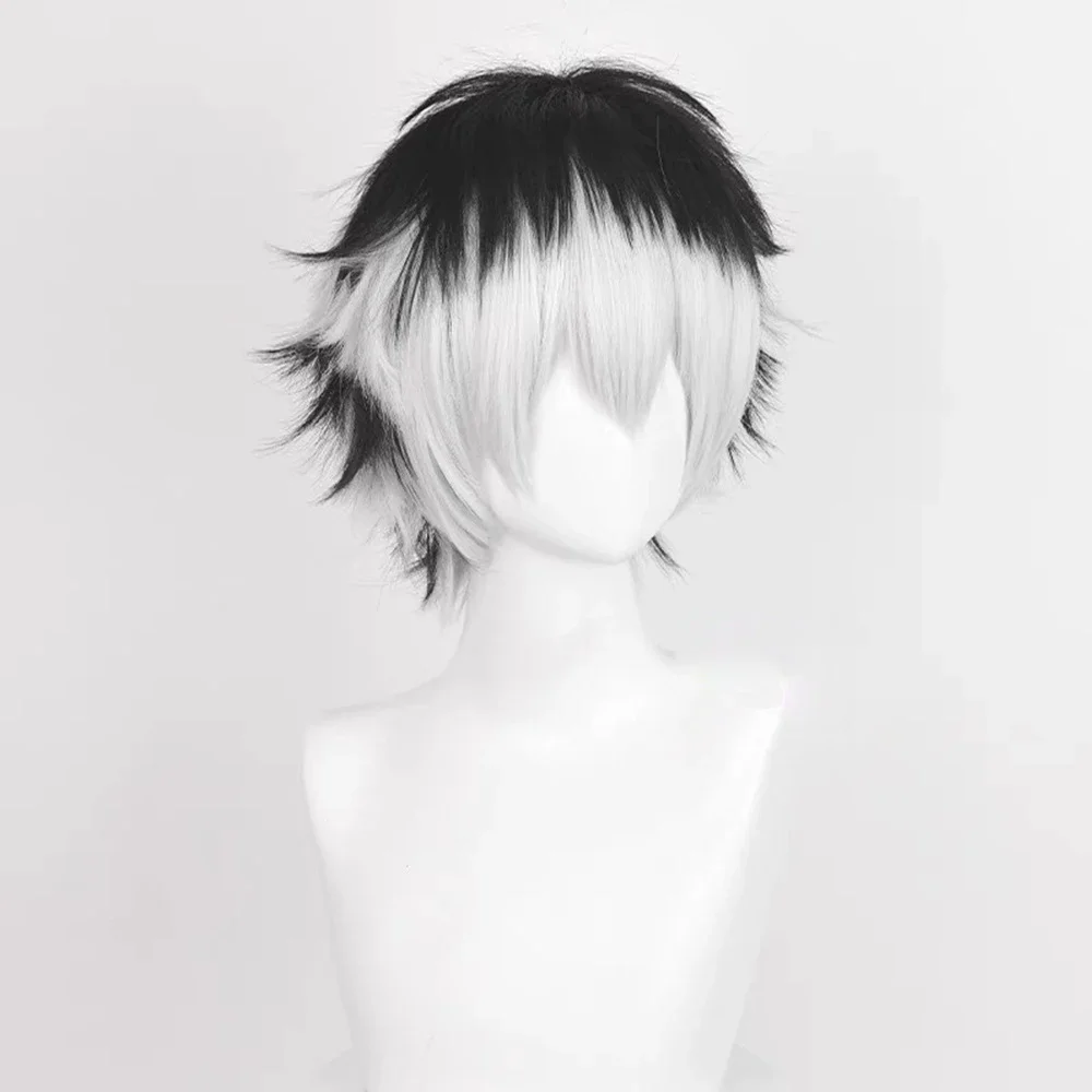 Ranyu haikyuu kotaro bokuto парики синтетические прямые короткие черные - Фотография_3