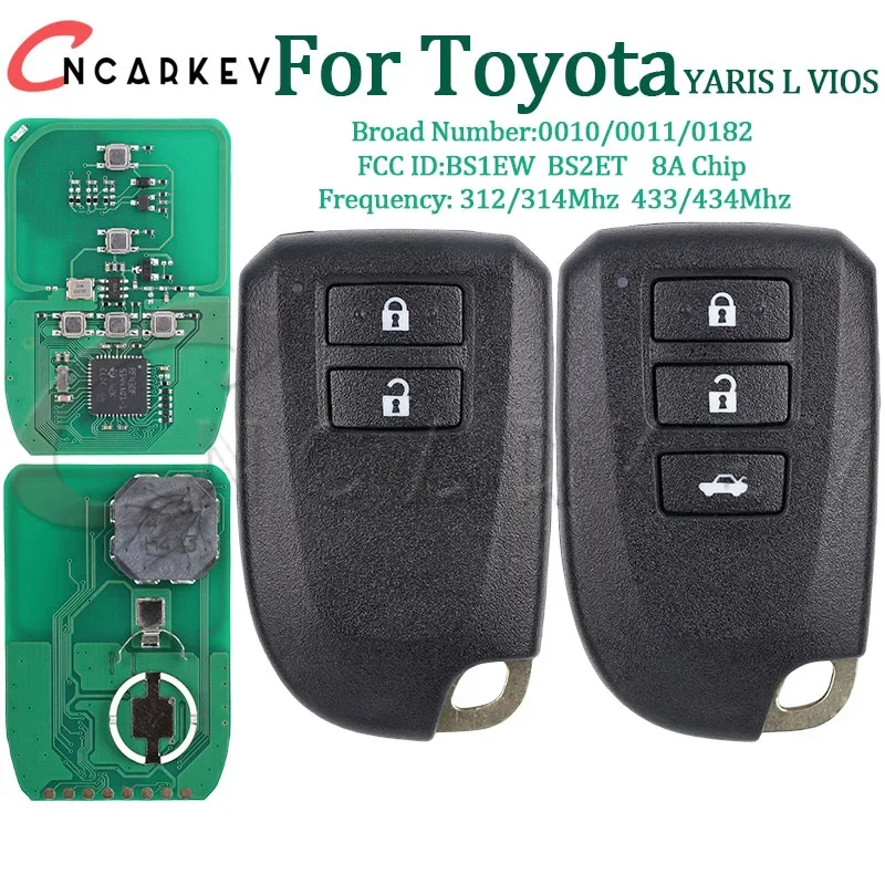 Автомобильный дистанционный брелок для toyota yaris l vios