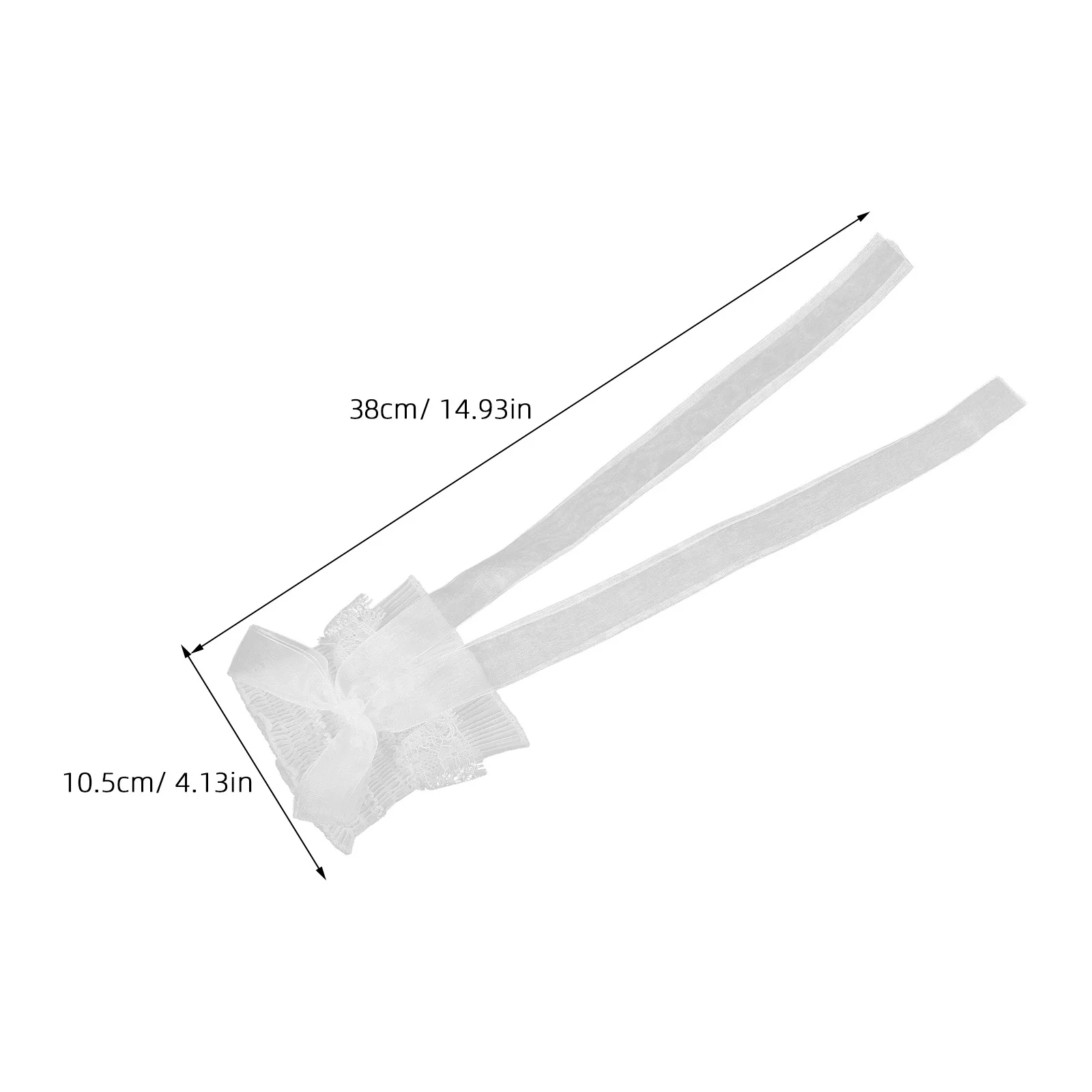 1 пара кружевных манжет с бантом в стиле лолиты - Фотография_3