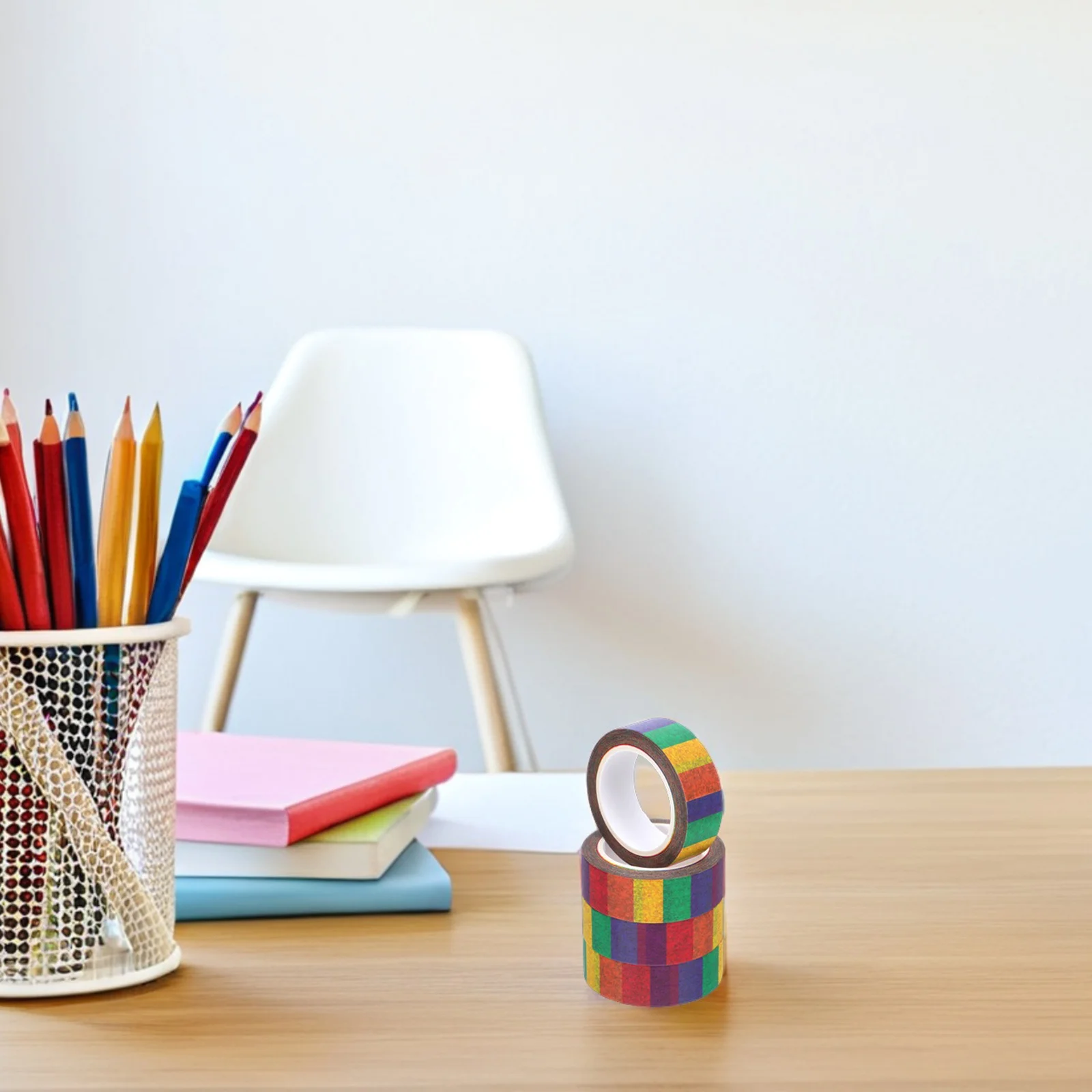 Лента васи в радужную полоску - Фотография_4