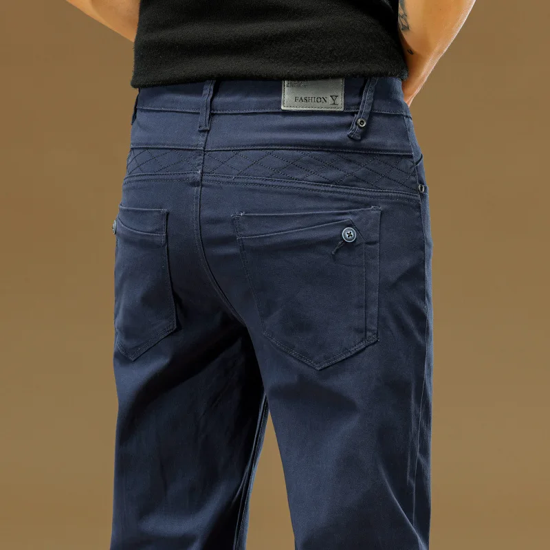 Pure cotton casual pants men's