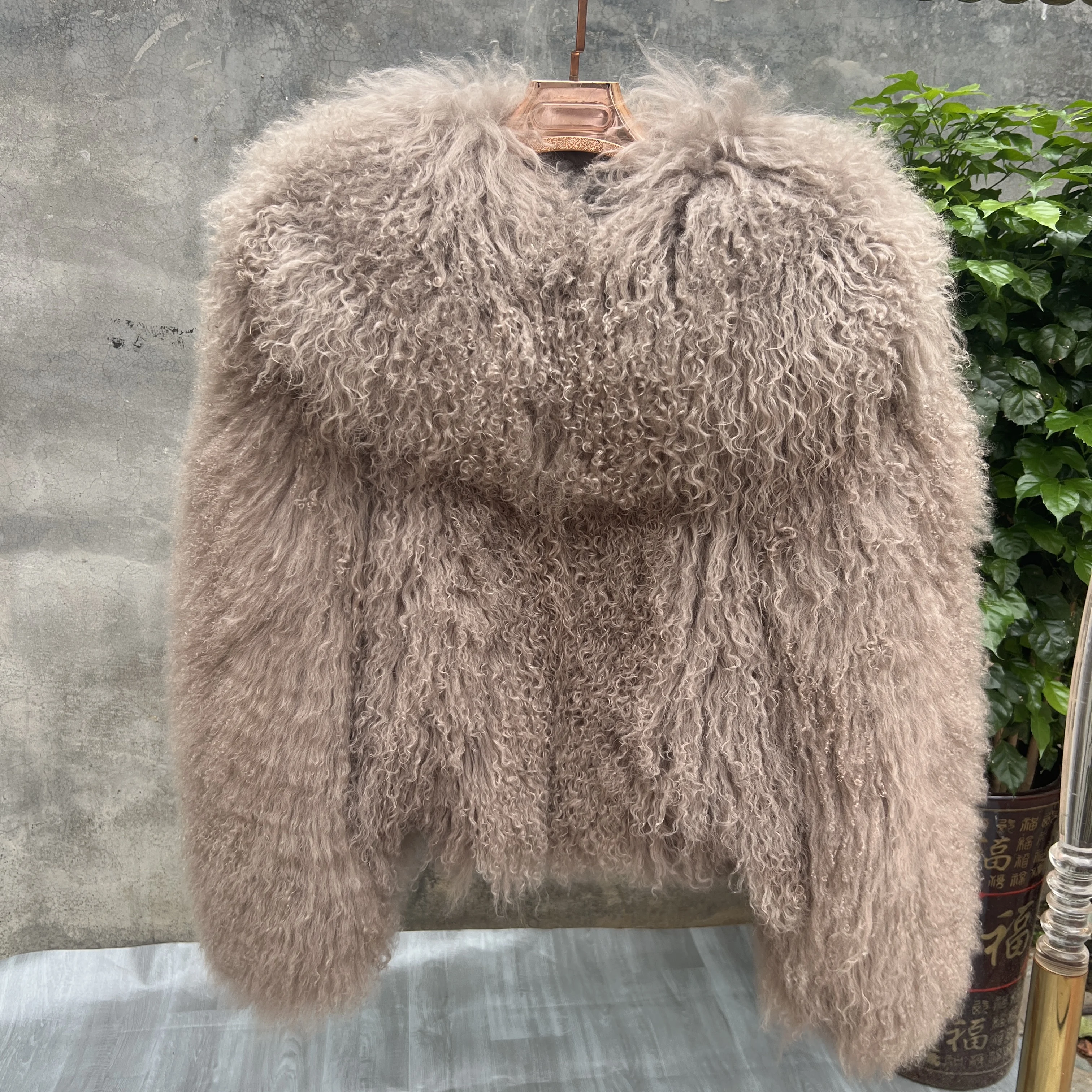 Новый стиль, натуральная 100% монгольская дубленая овчина - Фотография_3